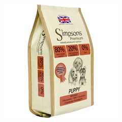 Simpsons Premium 80/20 Puppy Dry Dog Food - Fish & Chicken - 12kg